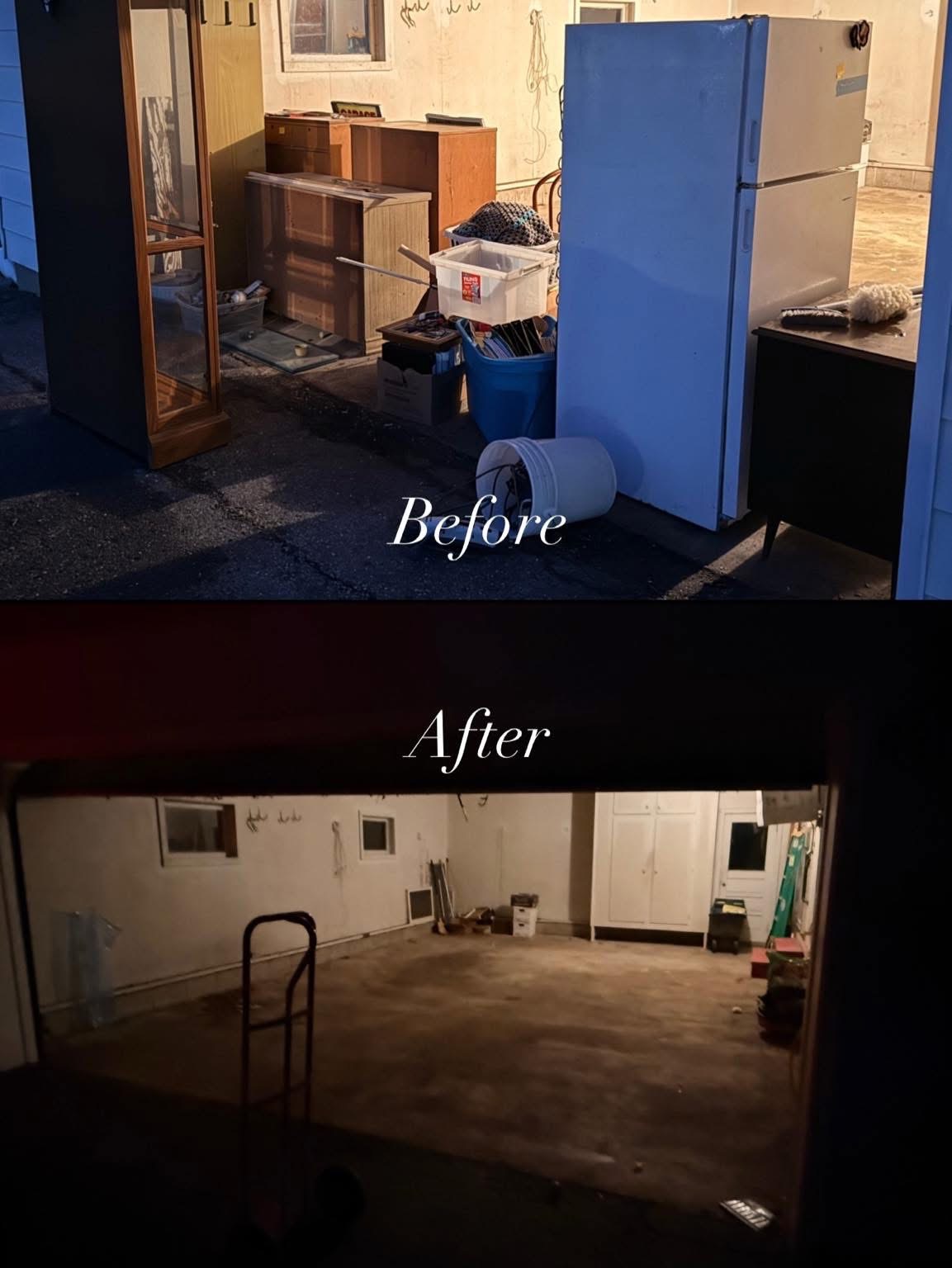 Before and After Cleanout